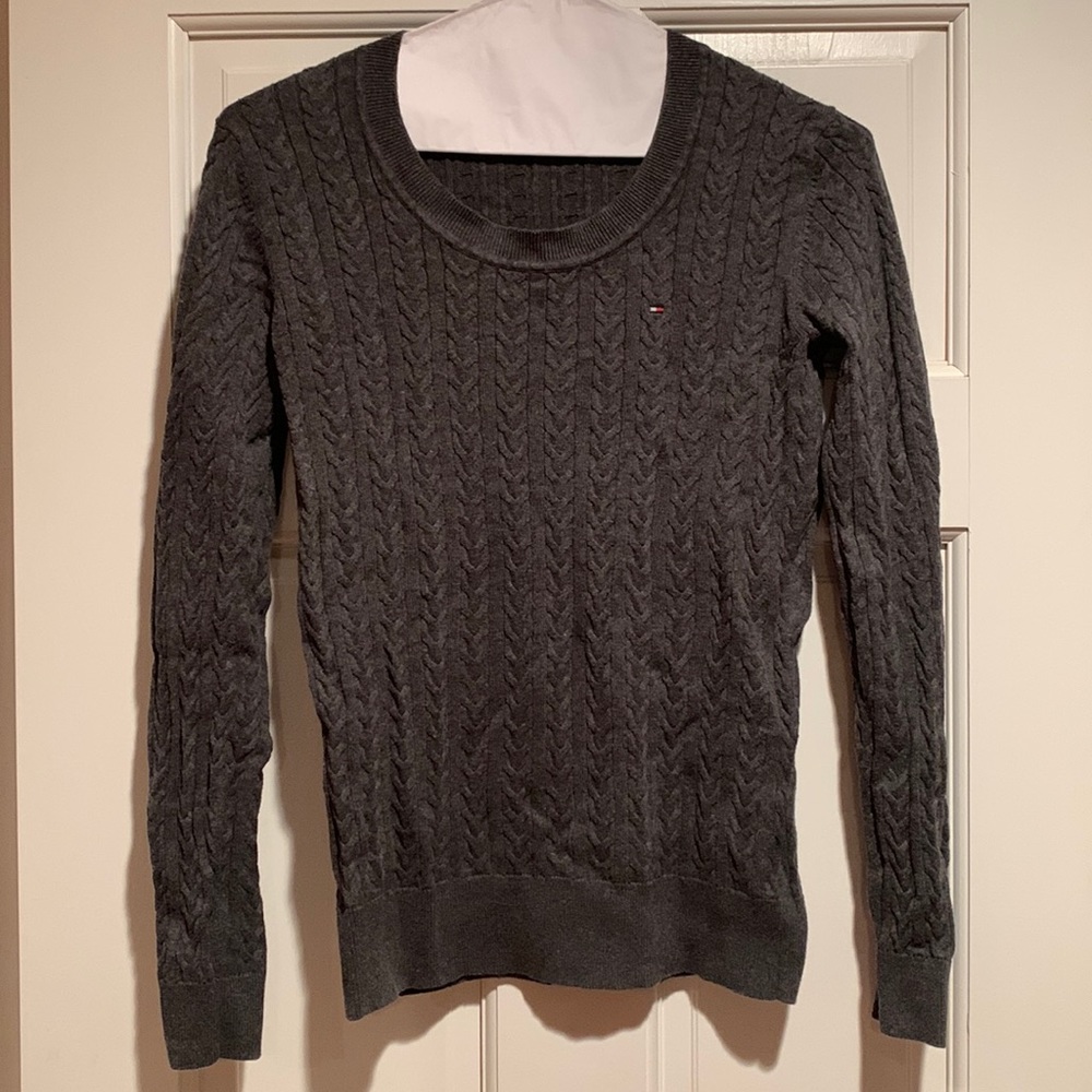 Tommy Hilfiger crew neck cable knit sweater